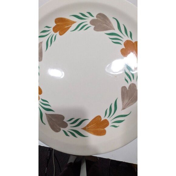 Syracuse China CHANTILLY Plate Orange Green Vintage - Picture 6 of 10